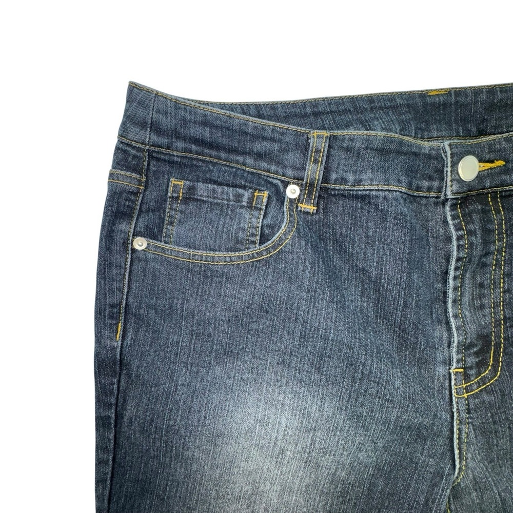 Spiegel Straight Leg Jeans Stretch Mid Rise Women 14 - Picture 4 of 12